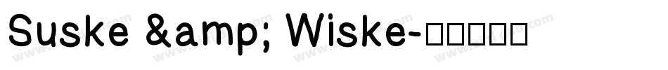 Suske & Wiske字体转换